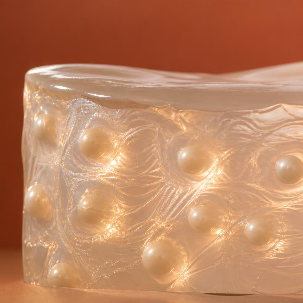 Abstract view of a collagen-stimulating booster used at REDI skin clinic Korea