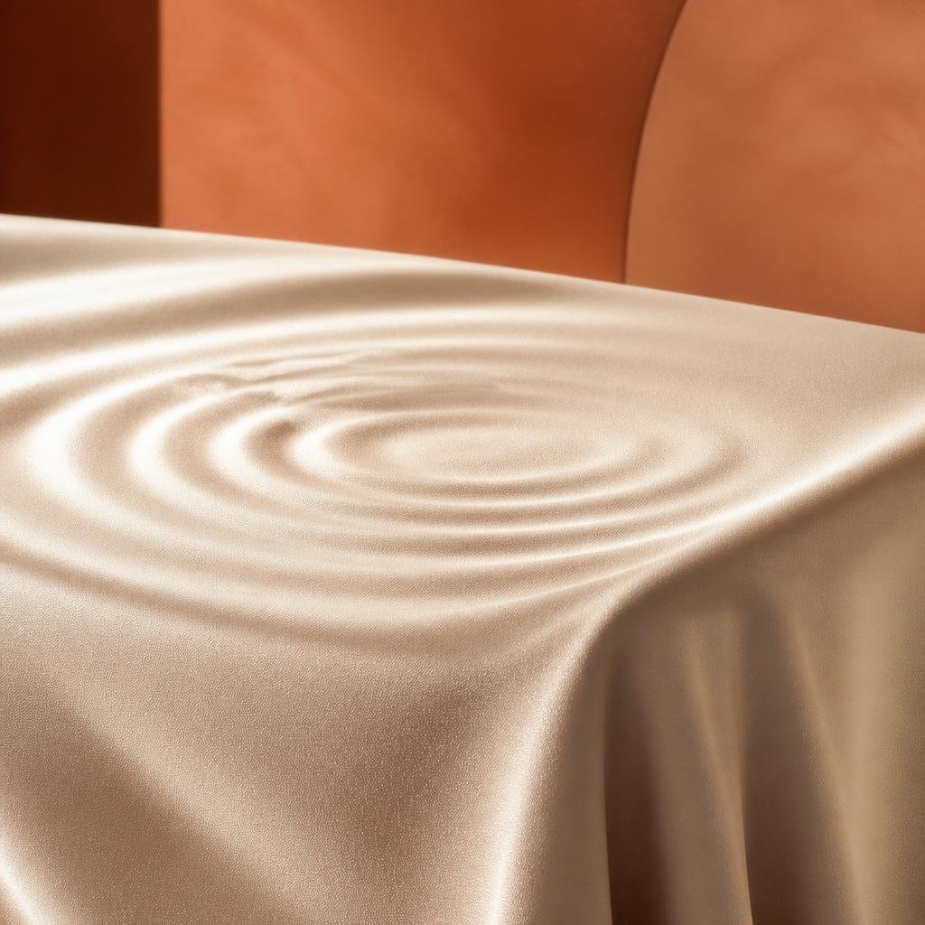 Abstract representation of soothing ultrasound calming a stressed surface, skin barrier repair Korea