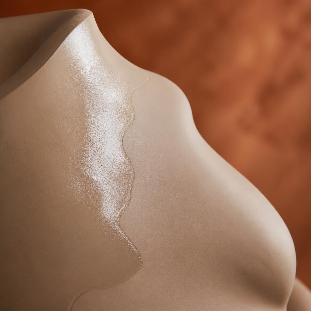 Abstract representation of a refined, matte, even surface after skin botox